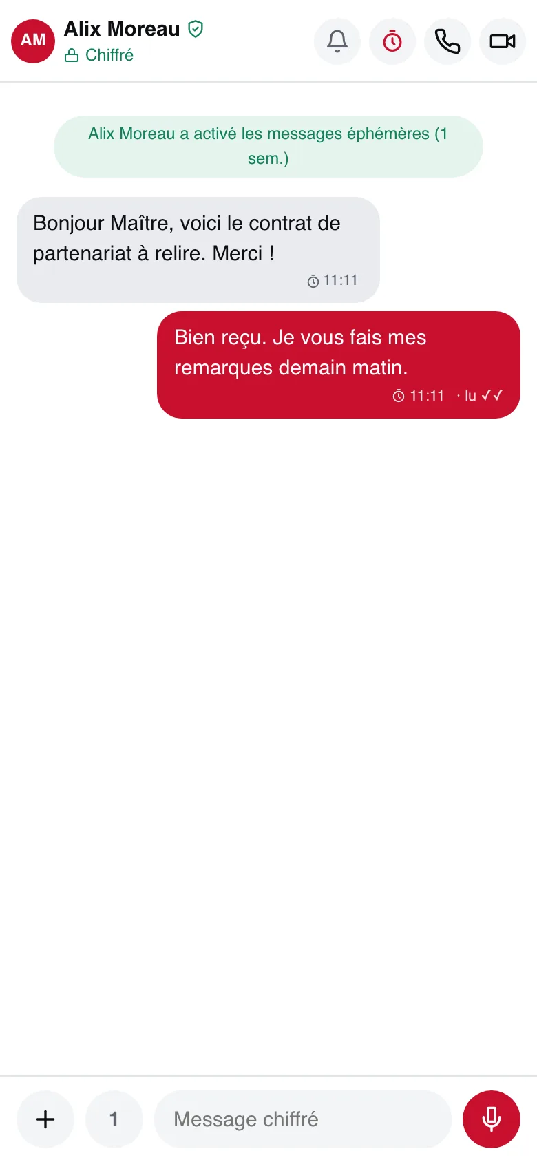 L'invité discute dans son navigateur, chiffré de bout en bout, sans compte